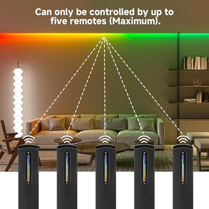 BTF-LIGHTING RC09RFB & C05RF RF 2.4GHz Wireless Tuya Controller Kit Magnetic Wall-Mounted, Dim Brightness/Color,Touch Slide Control for PWM(+ R G B W W) 6PIN SMD FCOB RGBCCT LED Strip DC5V DC12V DC24V