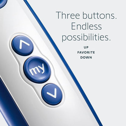Somfy Telis 1 RTS Patio Remote - Single Channel - Handheld Addition or Replacement - Great for Outdoor Blinds & Shades - Customizable My Function - Stylish Blue and Gray Finish #1810643
