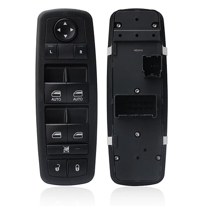 WUANGKI Master Power Window Switch Front Left Driver Side | 3+0 Pins | Compatible with Dodge Grand Caravan 2012-2017, Chrysler Town & Country 2012-2016, 2012-2015 Ram C | V, Replaces OE 68110871AA