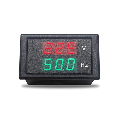 KETOTEK Digital AC Voltmeter Panel Mounting Meter AC80-300V Frequency Counter 45.0-65.0 HZ LED Display Voltage Volt Frequency Meter Tester Gauge
