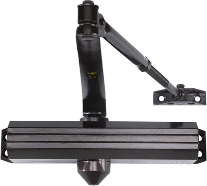 CLG HARDWARE Medium/Heavy Duty Commercial Door Closer DC7016 - Surface Mounted, Grade 1- ADA & UL 3 Hour Fire Rated, Adjustable Size 1-6 for Entrances & Aluminum Storefronts - US10B Dark Bronze