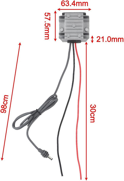 DC 9V-28V To 30V 3.5A DC Converter Regulator Voltage Regulator,IP68 Waterproof Transformer