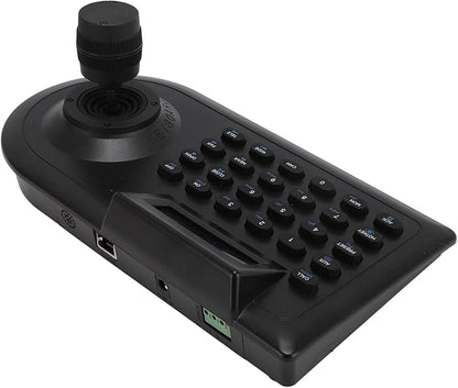 Yunseity PTZ Camera Joystick Controller, Dome IP PoE Camera Controller Keyboard with 3D Joystick, RS485 232, for PELCO D, for PELCO P, for Controlling 32 NVR DVRs 256 Ball Cameras (US Plug)
