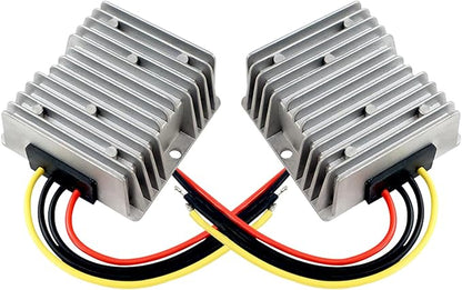 2Pcs DC 24V to 12V 10A 120W Step Down Converter Regulator Waterproof 18V-36V to 12V DC Buck Converter Power Supply Reducer Regulator Voltage Module
