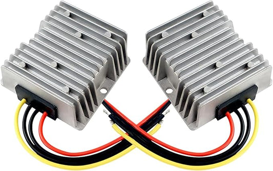 2Pcs DC 24V to 12V 10A 120W Step Down Converter Regulator Waterproof 18V-36V to 12V DC Buck Converter Power Supply Reducer Regulator Voltage Module