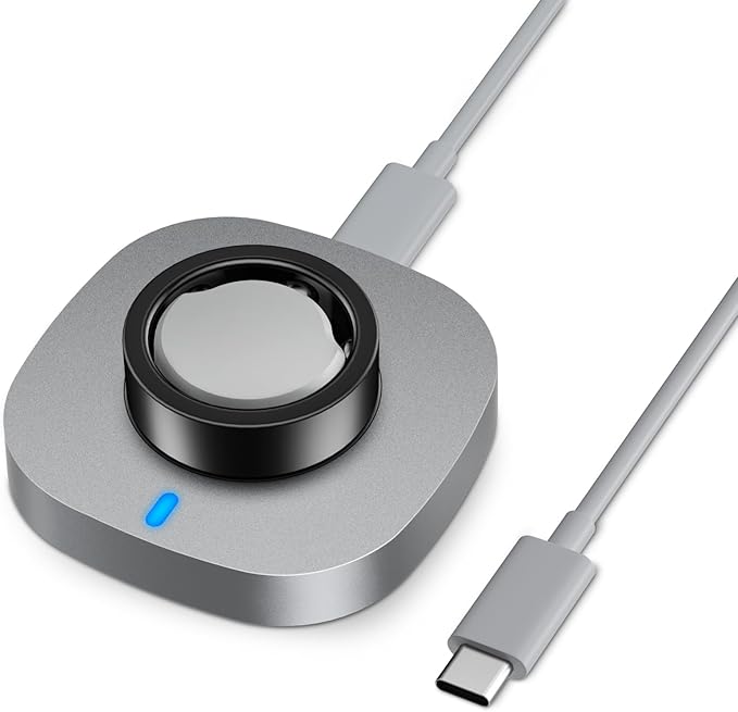 ZOOROO Charger Compatible with Oura Ring Gen 3 Size 11, Fast Charging Dock with USB-C Cable