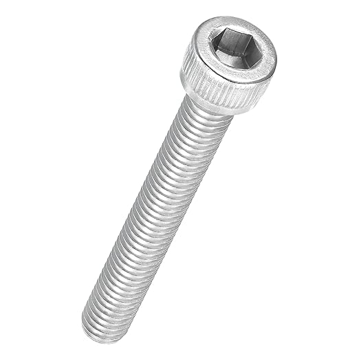 Kozelo 30pcs Socket Head Cap Screws - [M6-1 x 45mm] 304 Stainless Steel Allen Socket Drive for Electrical Motor 3D Printing Fan Engine Replacement Use, Silver