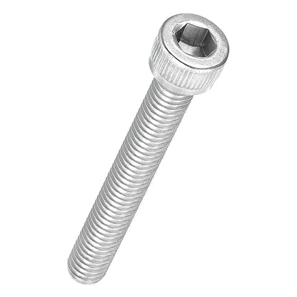 Kozelo 10pcs Socket Head Cap Screws - [M6-1 x 45mm] 304 Stainless Steel Allen Socket Drive for Electrical Motor 3D Printing Fan Engine Replacement Use, Silver