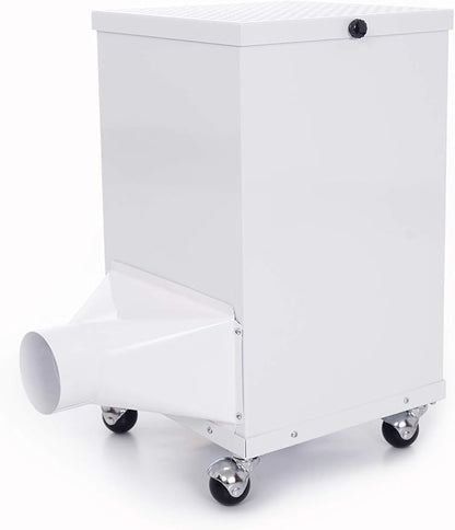 Extract-All Mobile HEPA Air Scrubber and Negative Air Filter Machine, for Industrial Commercial Medical Contamination, Isolation Rooms Usage Heavy Duty Fume Extractor and Source Capture Purifier