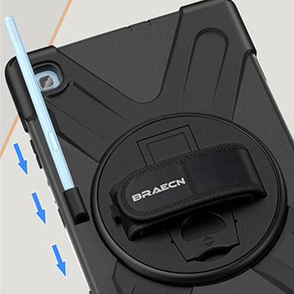 BRAECN for Samsung Galaxy Tab S6 lite Case 10.4 inch 2024/2022,Rugged Shockproof Case with 360 Rotating Hand Strap&Kickstand, Shoulder Strap, S Pen Holder for Samsung Galaxy Tab S6 Lite Tablet -Black