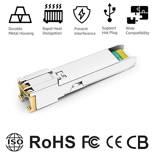 OPSTRAN 10GBASE-T SFP+ to RJ45 Copper Transceiver Module Compatible with Cisco Meraki MA-SFP-10GB-T 10G SFP+ 30m Cat6a/7 4 Pack