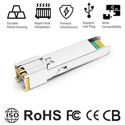 OPSTRAN 10GBASE-T SFP+ to RJ45 Copper Transceiver Module Compatible with Arista SFP-10GE-T 10G SFP+ 30m Cat6a/7