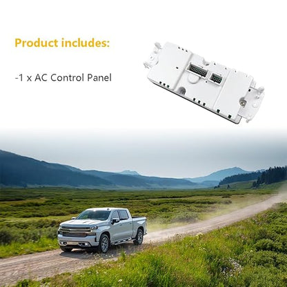 A/C Heater Climate Control Module Panel Switch | Fit for Chevy Silverado Suburban Tahoe Trailblazer Avalanche GMC Sierra Yukon Envoy Cadillac Escalade Buick Rainier Hummer H2 | OE 599-211XD 15832311