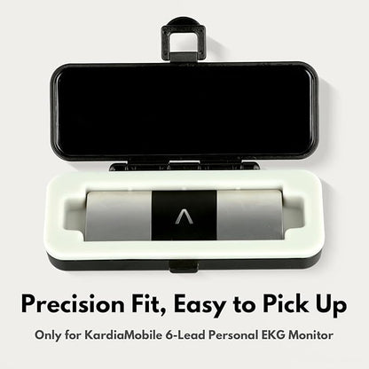 ClaspVital Hard Shell Case Only for KardiaMobile 6L & 6L MAX Heart EKG Monitor, Waterproof & Scratch-Resistant Kardia Mobile 6L Case, Easy to Carry