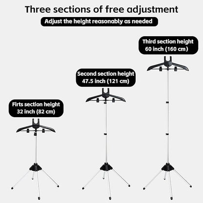 FujDun Garment Steamer Stand for Clothes - Steam Rack & Stand - Grey Ironing Gloves, Handheld Steamer Hanger - Adjustable Handheld Ironing Clothes Hanger - Universal Steam Iron Accessory Holder