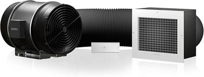 AC Infinity CLOUDWAY Whole House EC Fan S10, 1200 CFM with Remote 10-Speed Wireless Fan Controller, 10” Ceiling Mount House Attic Vent, Exhaust Home Ventilation System