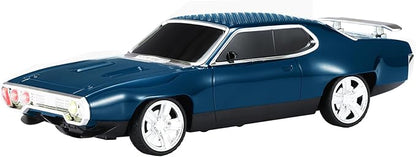 Retro Car Bluetooth Speaker with HD Stereo Sound, TWS Pairing, LED Party Lights, Built-in Microphone, Portable Wireless American Vintage-Style Bluetooth Speaker for Home, Office & Outdoor (Blue)