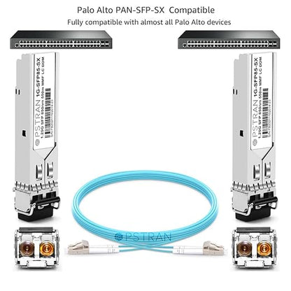 OPSTRAN 1000BASE-SX SFP Optical Transceiver Module Compatible with Palo Alto PAN-SFP-SX 850nm 550m DDM Duplex LC MMF 4pcs/Pack