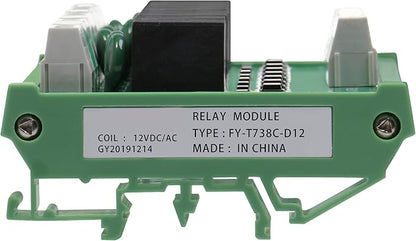 Good BNTai 8 Channel Interface Relay Module 12VACDC 24VACDC 110VAC 230VAC DIN Rail Panel Mount Automation PLC Board (8Channel ACDC12V)
