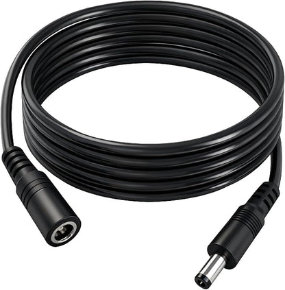 2pcs 16AWG DC Power Extension Cable 5.5mmx 2.1mm Male to Female Connection Cable for CCTV Surveillance Camera Solar Panel LED Strip Light Energy Storage Power 4.9ft