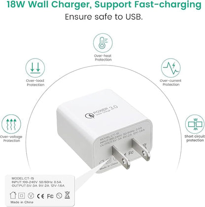 Under Cabinet Lighting USB C Charging Cable, Charger for MCGOR Motion Sensor Light Indoor, with Power Adapter