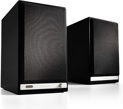 Audioengine HD6 Premium Powered Bookshelf Speakers | 150W Audiophile-Grade Bluetooth 5.0 Speakers with aptX HD | 24-Bit DAC | Real Wood Veneer