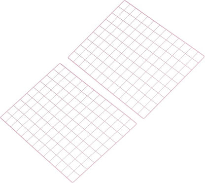 PATIKIL 18"x26" Wire Grid Panel, 2 Pack Board Photo Pictures Memo Display Grid Panels Hanging Organizer Wall Decorative Panel for Home Office Wedding, Pink