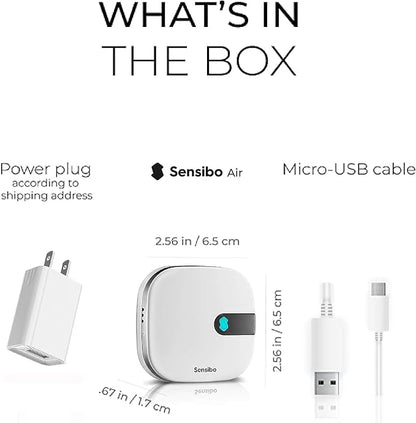 Sensibo Air 3 Pack - Smart Air Conditioner Controllers. Apple HomeKit Certified. 60-Seconds Installation. Maintains Comfort and Energy Saving Features. Compatible with Google, Alexa, Apple HomeKit