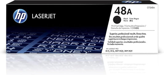 HP 48A Black Toner Cartridge | Works Laserjet Pro M15, M16 Series, Laserjet Pro MFP M28, M29 Series | CF248A