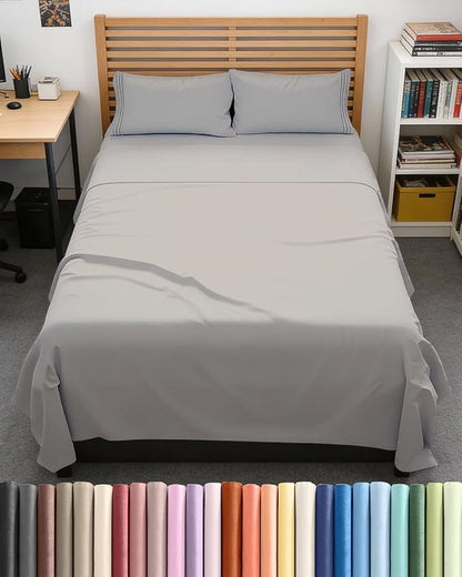 Full XL Bed Sheets - Extra Long Extended Full Sheet – Luxurious, Easy-Fit Sheet Set - Fits between 8” to 16" Deep Pockets, 54" x 80" for Full XL Mattresses - Ideal for Extra Long Full Beds