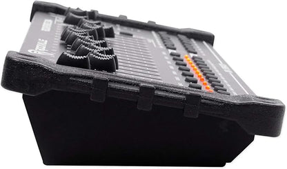 Rockville ROCKFORCE 384 Channel DMX Light/Fog Lighting Controller, MIDI Control, 30 Scene Banks, 6 Chases, LED Display, for DJs and Stage Lighting