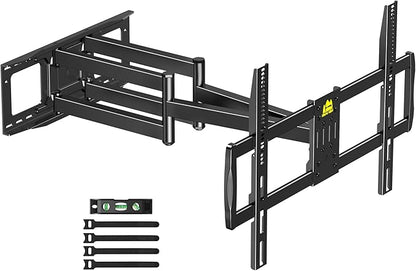 FORGING MOUNT Heavy Duty XXL Full Motion TV Wall Mount for 55-120 inch Extra Large TVs 98" 100",Holds 275 lbs, Max VESA 900x600, 42.9" Extension Long Arm TV Mount Swivel,Tilt,Preassembled,16-24” Studs