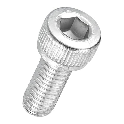 Kozelo 100pcs Socket Head Cap Screws - [M5-0.8 x 12mm] 304 Stainless Steel Allen Socket Drive for Electrical Motor 3D Printing Fan Engine Replacement Use, Silver