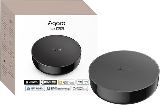 Aqara Smart Hub M200, Matter Controller, Thread Border Router, Featuring Aqara Zigbee, Bluetooth, Wi-Fi, PoE, IR, Supports Amazon Alexa, Apple HomeKit, Home Assistant, SmartThings, Google Home