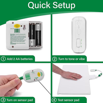 Smart Caregiver Chair Exit Alarm System with Wireless Pager and for Fall Prevention | Chair Alarm Alerts Caregiver When They Get Up from The Chair | USA-Based Company and Customer Support