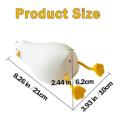LEDHOLYT Night Light for Kids ,Cute Silicone Nursery Duck Lamp for Baby and Toddler,Fun Animals NightLight for Boys and Girls,Squishy Night Lamp for Bedroom,Kawaii Bedside Lamp for Kids Room