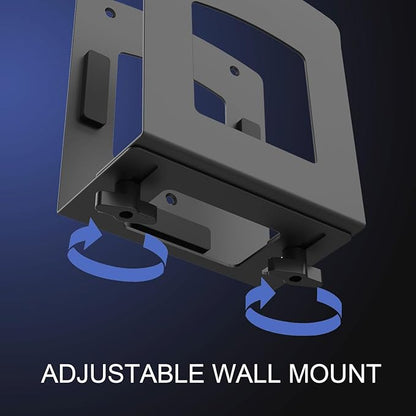 Monzlteck Adjustable Electronic Device Wall Mount|Universal Holder for Small Computers, Gaming Consoles（Xbox 360，Xbox One, PS4），Mini PC，Small Form Factor Desktop Tower, UPS .Fits 1.6" to 3.8" Width