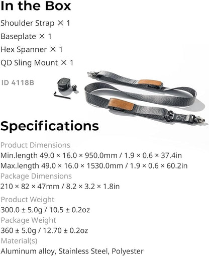 SmallRig RS3 RS2 Weight-Reducing Shoulder Strap Compatible with Sling Handle for DJI, Gimbal Belt with Upgraded QD Quick Release Buckles for DJI RS 5 / RS4 / RS4 Pro/RS 3 / RS 3 Pro/RS 2