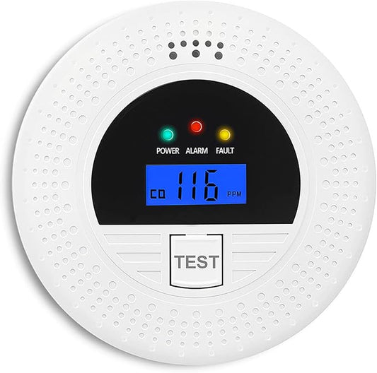 Smoke and Carbon Monoxide Detector, Fire Alarms Smoke Detectors with Battery Operated, Sound Warning