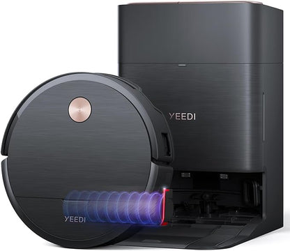 Yeedi S16 Plus Robot Vacuum & Mop with Automatic Omni Station, Blast 16,600Pa Suction, OZMO Roller Self-Wash Mopping, ZeroTangle 3.0, Triple Lift Floor Lift, AI-Powered Navigation and Mapping