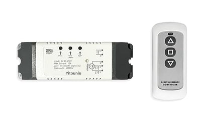 Yitouniu WiFi Linear Actuator Module, Motor Controller with Tuya Smart Life App, Alexa Voice Control, RF433 Remote, Forward Reverse Switch & WiFi Timer Switch for Automation (AC 85V-220V)