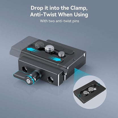 SMALLRIG DSLR and Mirrorless Quick Release Clamp and Plate for Arca Standard