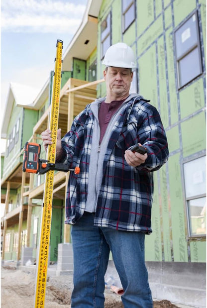 Johnson Level & Tool JLR300-UNV-RG Universal Green & Red Rotary Laser Detector, Dual Sided Detector, LED Backlit Display