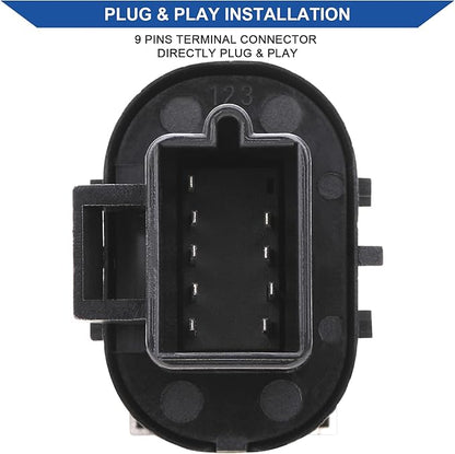 Obaee Power Window Control Switch Button & Front Driver Side Door Lock & Mirror Switch Compatible with Chevrolet Silverado/GMC Sierra 1500 2500 HD 3500 HD 2007-2013