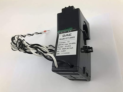 DAE P254-600 KIT, 600A, RS485, UL kWh Smart Submeter, 3 Phase, 120-480V, 3 Split Core CTs (Inner Dia. 1.38 inch)