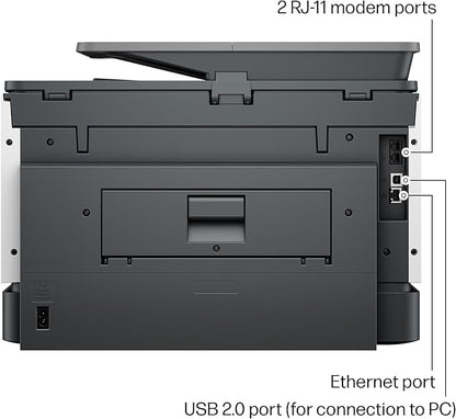 HP OfficeJet Pro 9135e Wireless All-in-One Color Inkjet Printer, Print, scan, copy, fax, ADF, Duplex printing best-for-office, 3 month Instant Ink trial included, AI-enabled (404M0A)