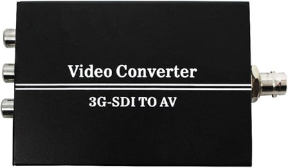 HDSUNWSTD HD 3G SDI to AV CVBS Video Converter Support 1080P L/R Audio Output SD-SDI HD-SDI Signal for TV