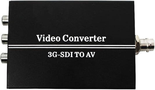 HDSUNWSTD HD 3G SDI to AV CVBS Video Converter Support 1080P L/R Audio Output SD-SDI HD-SDI Signal for TV
