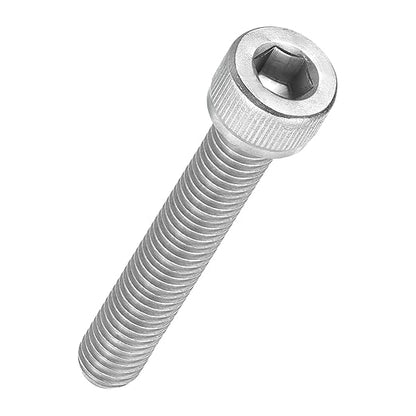 Kozelo 10pcs Socket Head Cap Screws - [M8-1.25 x 50mm] 304 Stainless Steel Allen Socket Drive for Electrical Motor 3D Printing Fan Engine Replacement Use, Silver