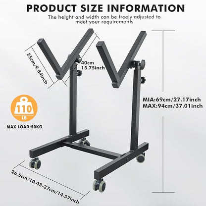 UPELLA Heavy Duty Amplifier Stand, Adjustable Amps Speaker Cabinet Stand Combo Holder, Audio Rack, Guitar Amplifier Stand